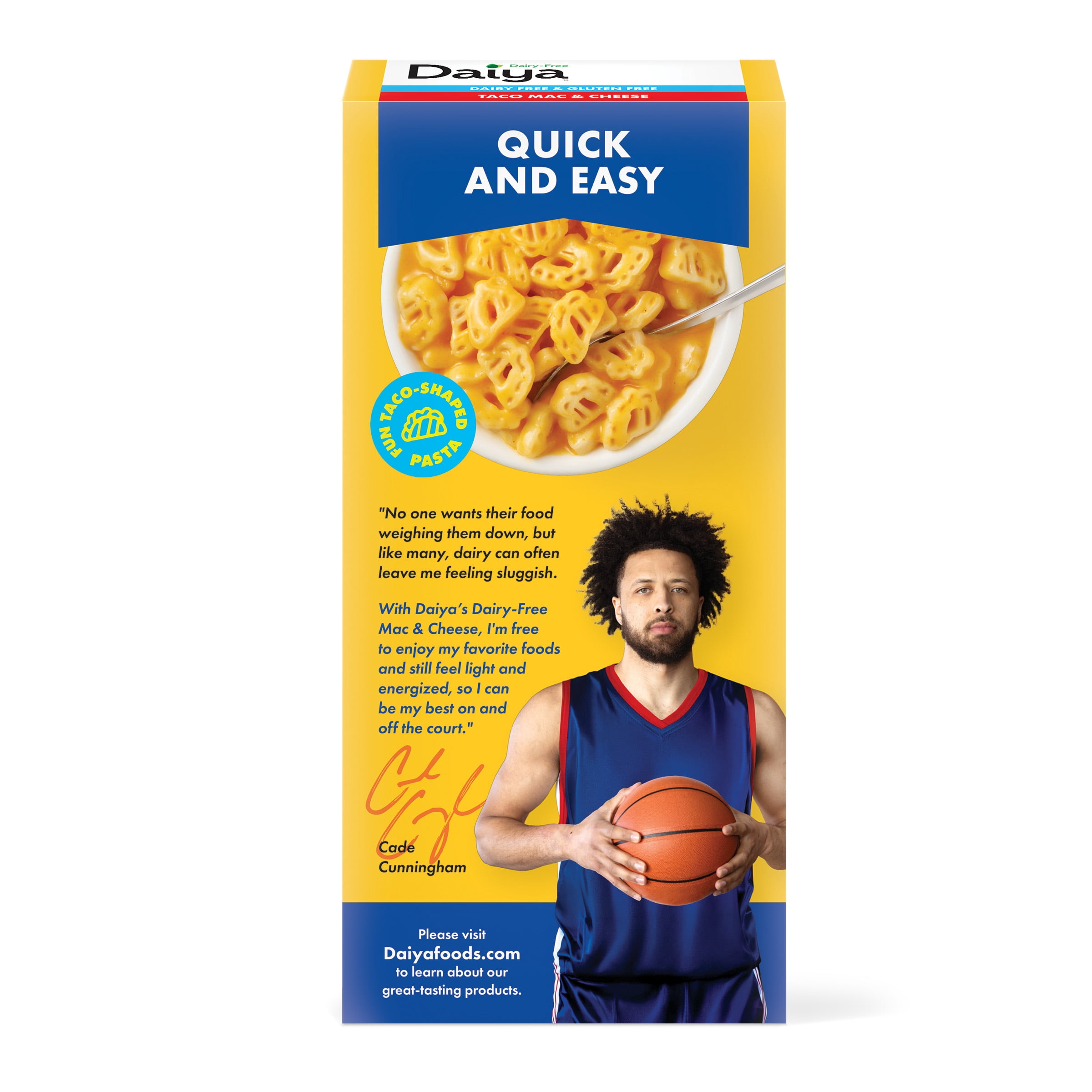 (12 pack) Daiya Dairy Free Gluten Free Taco Mac & Cheese, Vegan, 5.5 oz (Shelf Stable)