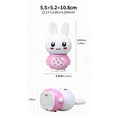 thumbnail image 2 of Babyuke Mini Rabbit Q9 Reproductor Música Luces Bilingüe Portátil Colgante para Niños  (Rosa), 2 of 8