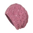 thumbnail image 3 of Women Knitted Hat Faux Pearl Decor,Ear Protection Handmade Stretch Outdoor Girls Hat, 3 of 6