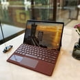thumbnail image 7 of Slim Surface Type Cover for Pro 11/10/9/8/X 13", Backlit Keyboard with Trackpad and Pen Holder,Burgundy, 7 of 7