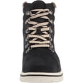 thumbnail image 3 of CLIFFS BY WHITE MOUNTAIN Womens Black 1" Platform Cushioned Removable Insole Hallett Round Toe Wedge Lace-Up Booties 10 W, 3 of 4