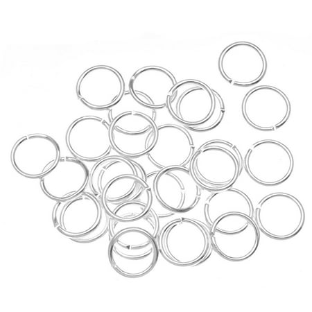 Silver Jump Rings - Beadaholique JR/040X8/S 100-Piece Open Jump Rings, 8mm, Silver