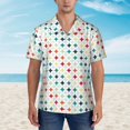 thumbnail image 6 of Picia Colorful Geometric Gentle Cotton Regular Fit Short Sleeve Casual Hawaiian Shirt for Men-XX-Large, 6 of 9