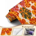 thumbnail image 4 of Wallpaper Seamless 70s retro floral vintage daisy flowers Peel and Stick Wall Murals 100"H x 144"W Removable PVC Wall Paper Self-Adhesive Wall Paintings Art Decor for Bedroom Living Room, 4 of 7