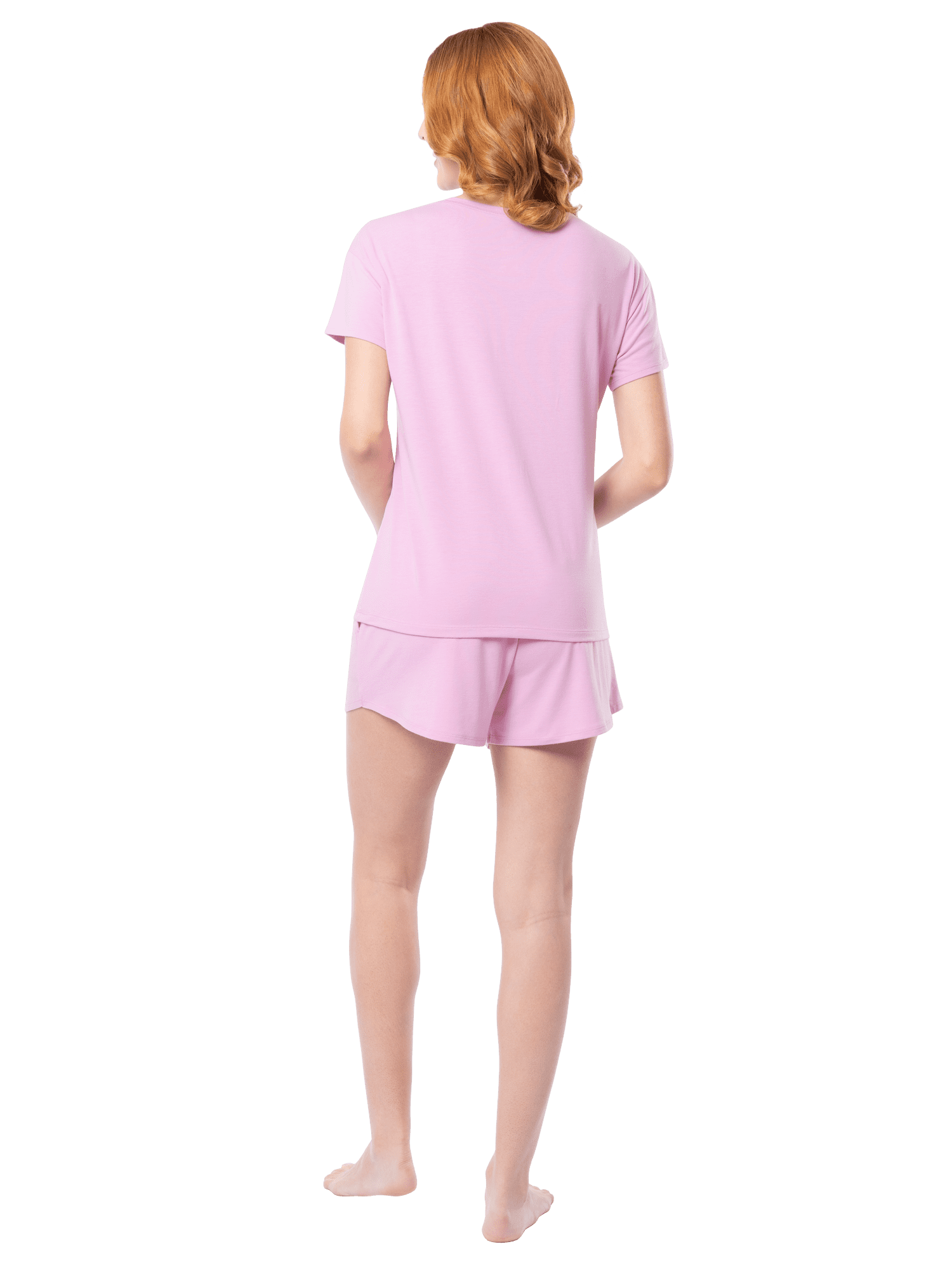 Fruit of the Loom Women's Soft and Breathable Short Sleeve Crew Top & Pajama Short Set, Sizes S-4X