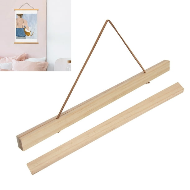 Poster Hangers, Pine Wood Poster Hanger Easy To Hang For Photos For