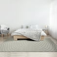 thumbnail image 4 of Luxe Weavers Modern Geometric Wave Gray 8x10 Area Rug, Stain Resistant Carpet, 4 of 9
