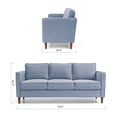 thumbnail image 3 of Mellow Hana Sofa, Dusty Blue Upholstered, 3 of 8