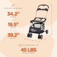 thumbnail image 3 of Baby Trend Snap-N-Go Universal Single Car Seat Carrier Stroller, Black, 3 of 5