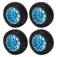 thumbnail image 2 of Neumáticos para ruedas RC, 4 piezas/juego, neumáticos de goma para coche RC 1/10, neumáticos para ruedas de coche RC, estética elegante, 2 of 14