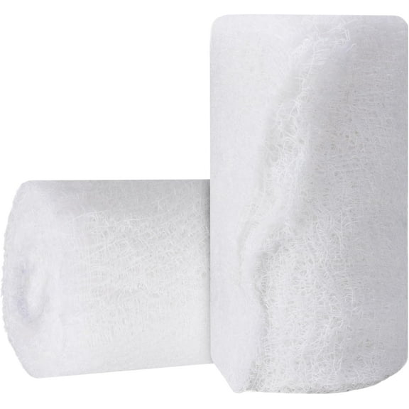 Kerlix Type Gauze Rolls - 4.5” x 4.1 Yards Rolls, 100% Cotton Wound Dressing Wraps, 6 Ply Weaved Bandage Gauzes, Highly Absorbent First Aid Gauzes, 1 Count