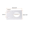 thumbnail image 2 of Uxcell Stepper Motor Mounting Bracket Mount Plate 42mm Silver Tone for 3D Printer 2 Pack, 2 of 5
