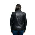 thumbnail image 6 of First Manufacturing WBL1091-L-BLK Patricia Fashion Lambskin Leather Jacket for Women, Black - Large, 6 of 7