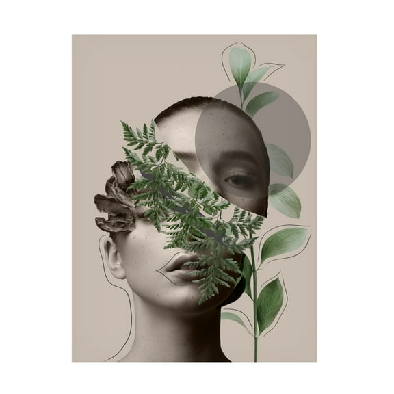 Canvas Wall Art - Leila 'Lili Collection Creative Art Series' Wall Art for Living Room, Bedroom, or Office Décor by Trademark Fine Art - 14 x 19 Inches