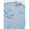 thumbnail image 4 of Wrangler Chemise Classique Tissée à Manches Longues pour Hommes, Chambray Clair, P, 4 of 4