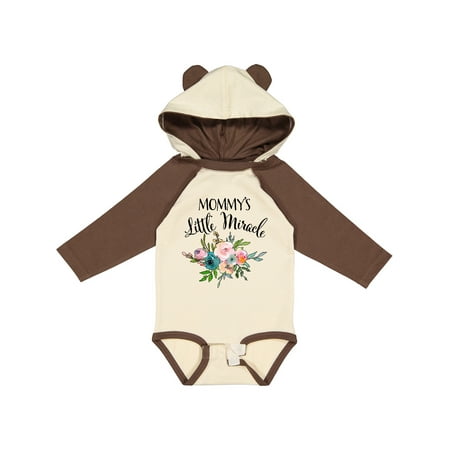 

Inktastic Mommy s Little Miracle Boys or Girls Long Sleeve Baby Bodysuit