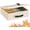 Beige-L-Key Lock, variant on Fireproof Document Safe Box with Key Lock, Large Fire-Resistant Security Chest for Valuables, Passport, Cash and Tablet, 12.9 x 10.7 x 4.2 Inch Black Storage Case