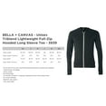 thumbnail image 2 of Bella + Canvas Unisex Full-Zip Hooded Long Sleeve Tee for Men Hoodie for Women Bella Canvas Triblend Lightweight Hoodie Sweatshirt for Him Hooded Sweater for Her Long Sleeve Classic Zipped Hoodie, 2 of 3