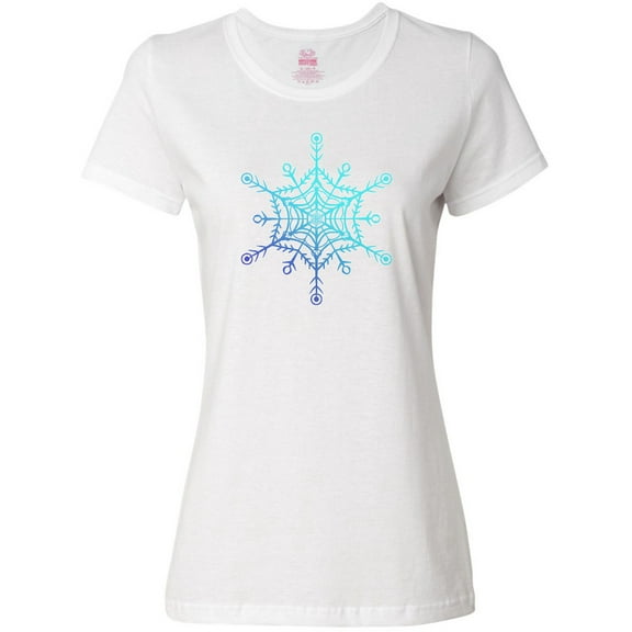 Inktastic Christmas Blue Ice Snowflake Women's T-Shirt