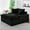 Black, variant on 51-inch Oversized Single Seater Sofa, Comfort Lounger with 2 Pillows & Backrest, Modular Design for Small Spaces, Black Turtle Fleece Fabric, 400lb Capacity