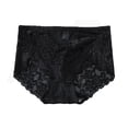 thumbnail image 1 of Ausyst Panties for Women Women's Underwear Medium Waist Lace Mesh Hollow Cotton Crotch Sexy Breathable High Elastic Briefs Clearance, 1 of 7