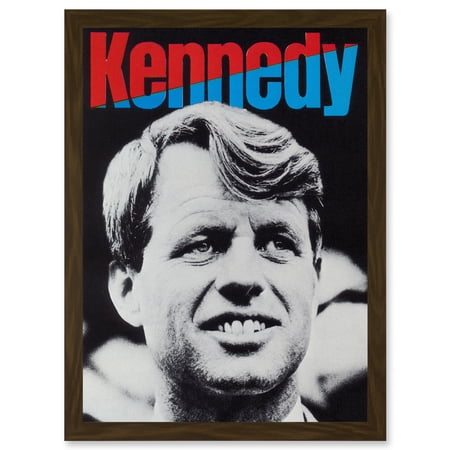 Ad Political Kennedy Bobby Tribute Civil Rights Sirhan A4 Artwork Framed Wall Art Print