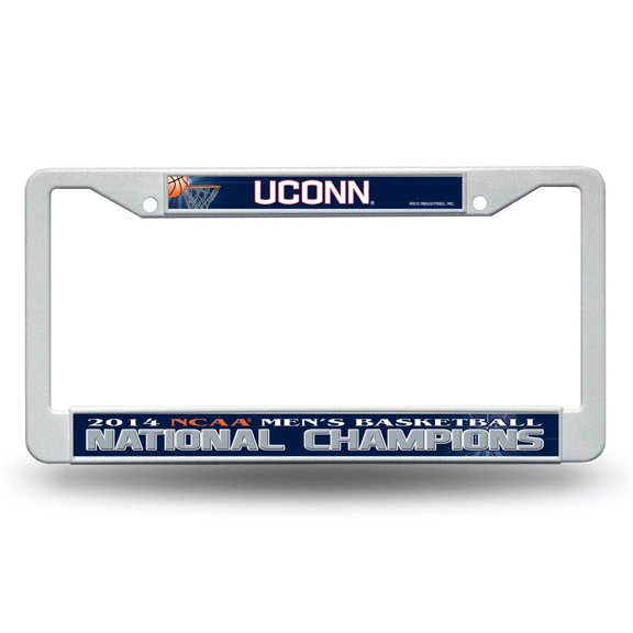 Connecticut UCONN 2014 NCAA Mens Basketball National Champions Plastic License Plate Frame
