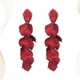 thumbnail image 1 of Creative Earrings 1 Pair Eco-Friendly Acrylic Petal Earrings For Ladies Dating Red Elegant 1Pair, 1 of 4