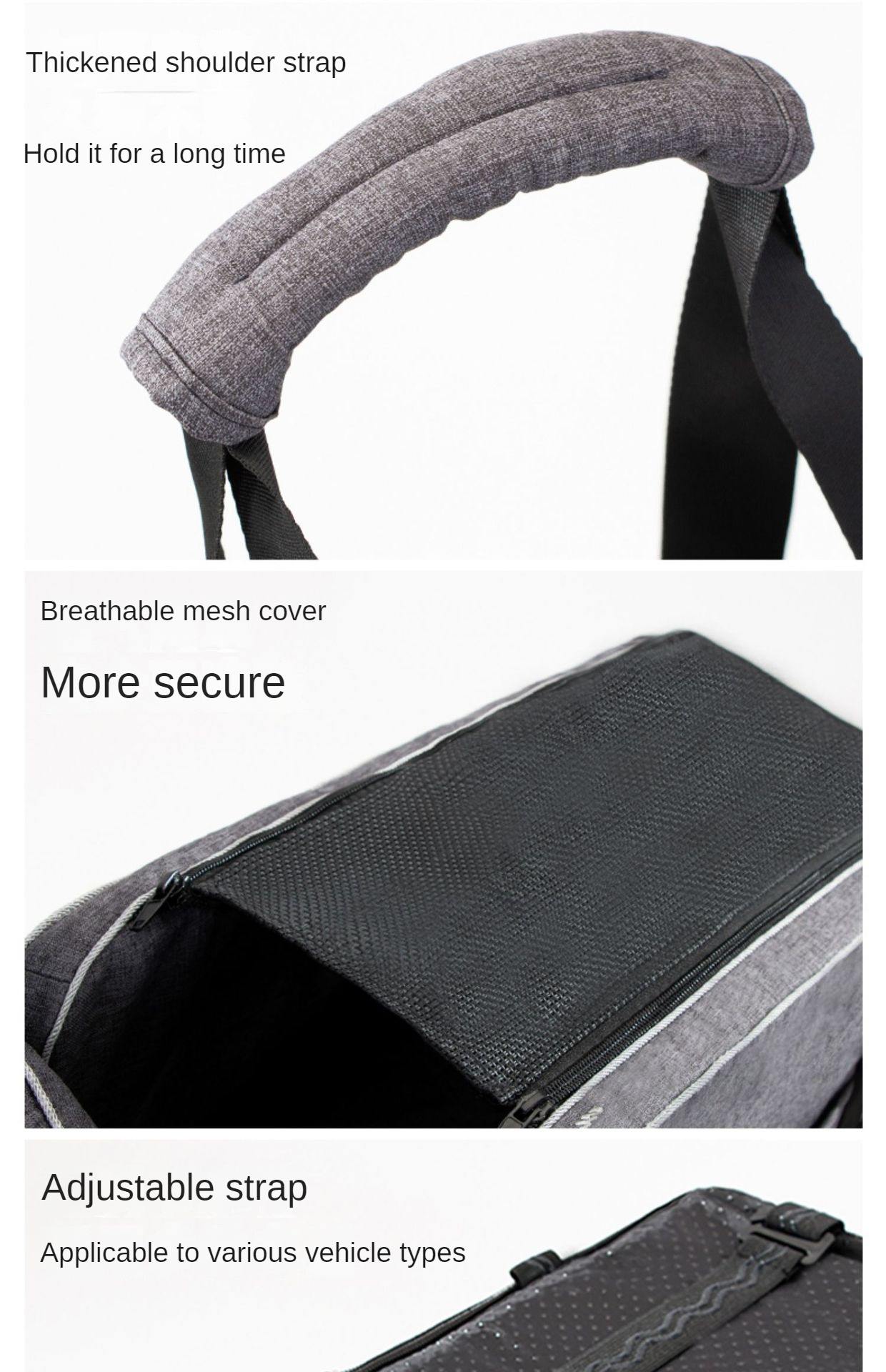 Pet Daily Kit Pet Car Seat for Center Console,Small Pet Booster Seat,Portable Pet Travel Carrier Bags for Dog Cat Puppy Car Seat on Car Armrest,Washable Dog Cat Booster Seat with Safety Tethers