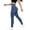Blue, variant on BVnarty Women's High Waist Tummy Control Cargo Leggings with Buttoned Pockets, Skinny Fit Athletic Trousers for Gym Workout Wine XXL