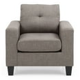 thumbnail image 4 of Glory Furniture Newbury Twill Fabric Club Chair in Gray, 4 of 6