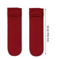 thumbnail image 6 of Eoperou 1 Pair Ice Socks Ultra-thin Comfortable Velvet Summer Middle Tube Women Pile Socks Stockings for Daily Life, 6 of 8