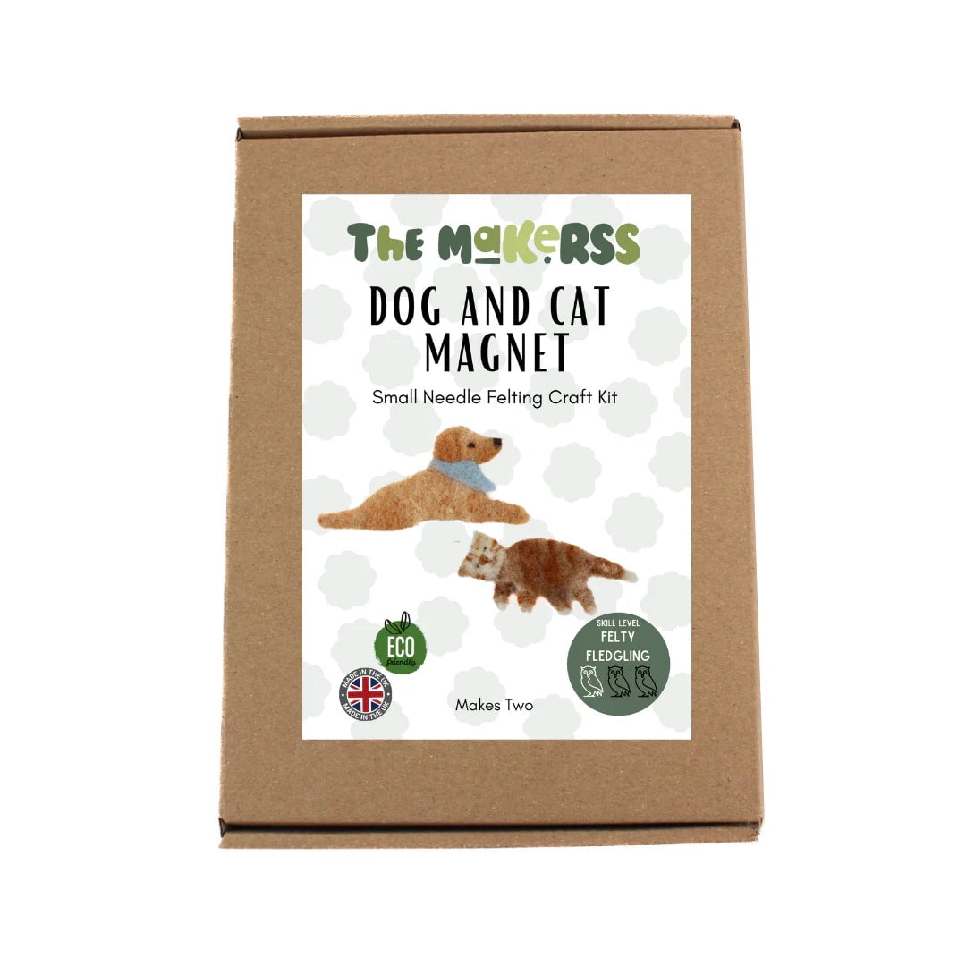 Dog and Cat Magnet Needle Felting Kit