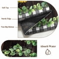 thumbnail image 6 of Spring Eucalyptus Sunflower Round Area Rug 6Ft Washable Circle Rugs for Bathroom Office, Farmhouse Birds Brown Wood Non-Slip Carpet Floor Mats Indoor Outdoor Carpet Runner Aesthetic Home Decor, 6 of 8