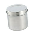 thumbnail image 3 of Recipiente de acero inoxidable para almacenamiento de gasa con tapa, recipiente para apósitos, dispensador de bolas de algodón para salón profesional 9 cm x 92 cm, 3 of 8