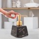 thumbnail image 5 of Botella de bomba de cerámica, dispensador de jabón, botella exprimible, champú para manos, botella de loción, dispensador de líquido recargable de cerámica para baño negro, 5 of 5