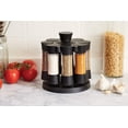 thumbnail image 2 of KitchenArt Spice Rack, Elite Auto-Measure Spice Carousel, 8 Spice Jars, Black, 2 of 8