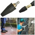 thumbnail image 4 of 1/4” Rotating Pressure Washer Nozzle – Stainless Steel & Brass Spray Tip for Vehicles, Driveways & Heavy-Duty Cleaning, 4 of 7