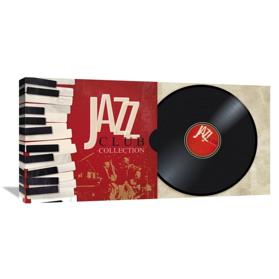 Global Gallery Steven Hill,'Jazz Club Collection' Stretched Canvas Artwork