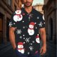 thumbnail image 1 of Blusa y camisa de manga corta con cuello vuelto para hombre, blusa informal de moda con cuello vuelto, blusa estampada de manga corta con botones, blusa de poliéster para hombre, 1 of 6