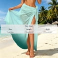 thumbnail image 3 of Axiiglly Women Sheer Sarong High Slit Swimsuit Coverups 2026 Summer Chiffon Bikini Wraps One Size, 3 of 5