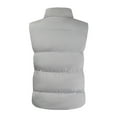 thumbnail image 3 of Munlar Soft Shell Jacket Mens- Fashion Casual Down Cotton Thickened Thermal Vest Cotton Solid Stand Collar Single Zipper Cotton Mens Trench Coat Christmas Winter Coat Clearance, 3 of 3