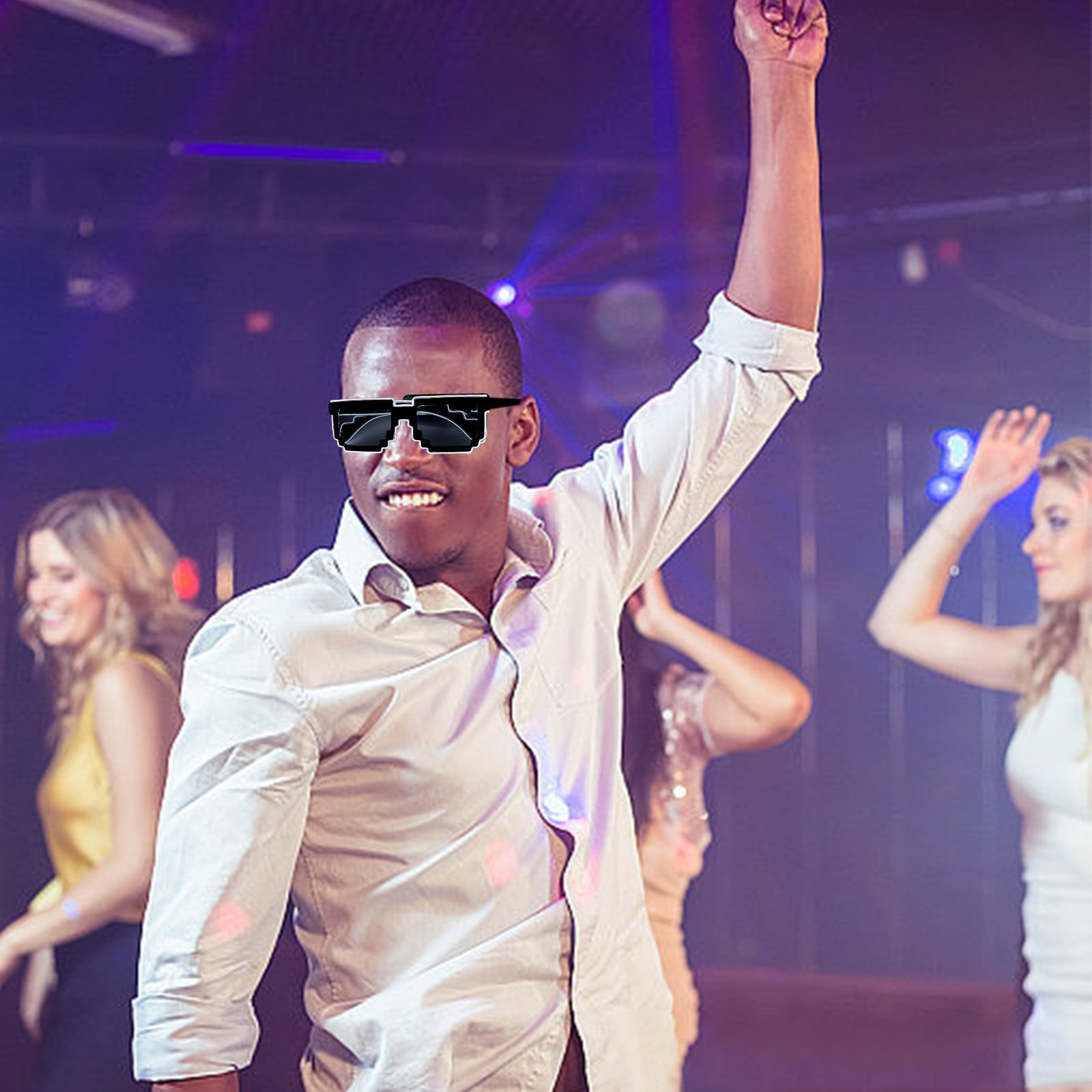 Giunmcul up to 50% Off LED Luminous Glasses Sunglasses Toy Cool