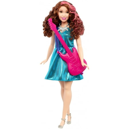 Barbie Pop Star Musician Doll with Brunette Hair & Pink