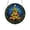 C002- Clear (Medium), variant on Christmas Decorations for Home, Stained Glass Inspired 8 Inch Christmas Tree Sun Catcher Hanging Decor, Round Acrylic Sign Christmas Wall Decor for Holiday Displays, Mosaic Print