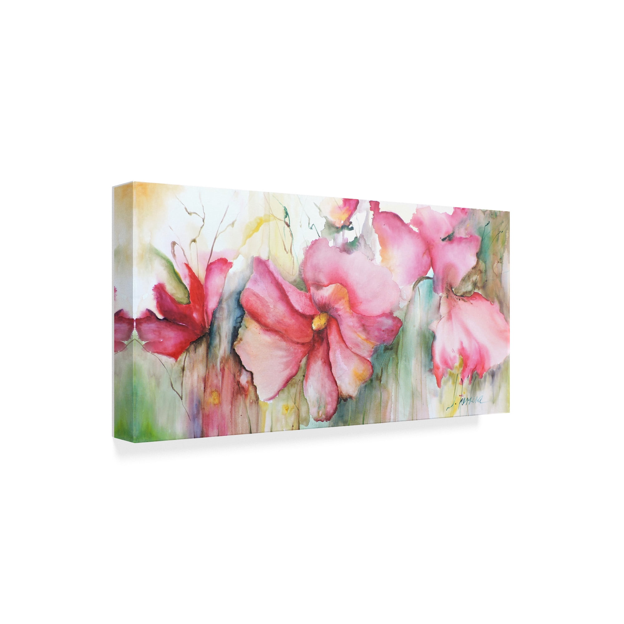 Trademark Fine Art 'Horizontal Flores III' Canvas Art by Leticia Herrera