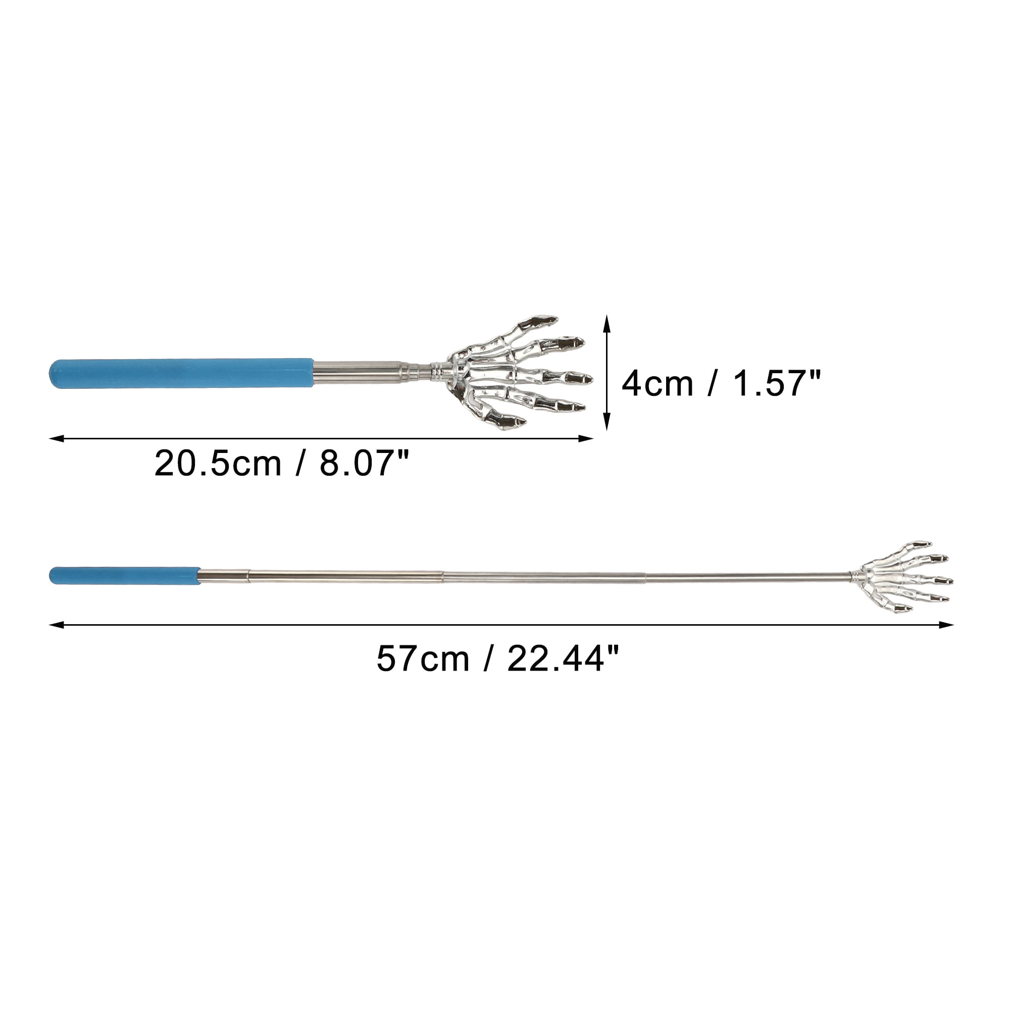 Unique Bargains 1 Pc Hand Shaped Extendable Back Massager for Bedroom Blue