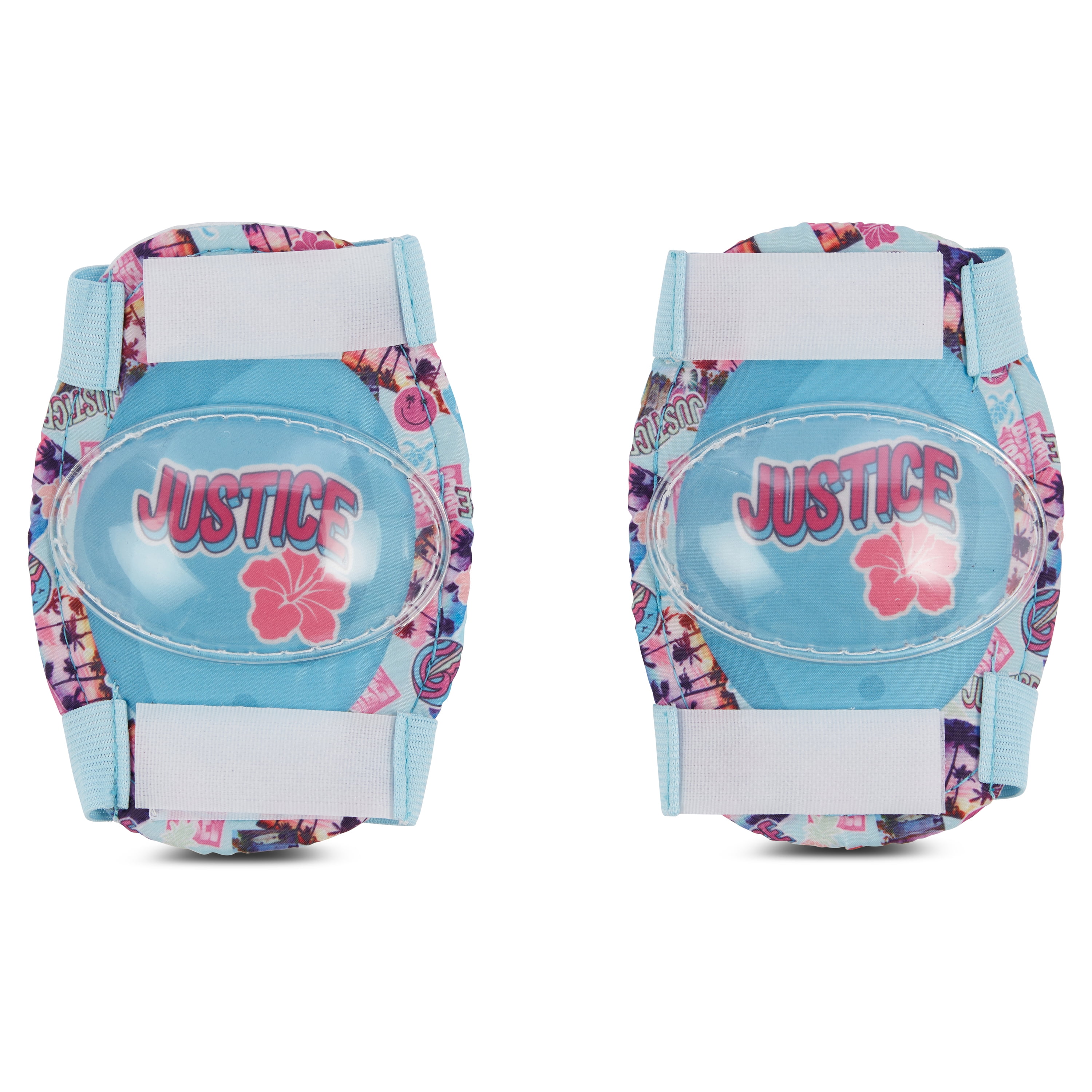 Justice Boardwalk Brights Sticker Protective Gear Set – Elbow, Knee & Wrist Pads