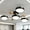 black, variant on Nordic Multi-Head LED Ceiling Light, Modern Flush Mount Lamp with Wood Accents for Living Room