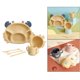 thumbnail image 4 of Platos para niños creativos Set de tazón de licencia de comida para bebés BPA gratuita Tenedor Conjunto Platos Utensilios amarillo Hugo Platos para niños, 4 of 10